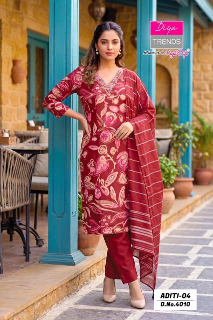 Diya trends aditi vol 4 best wholesale.kurtis.in.ramamurthynagar